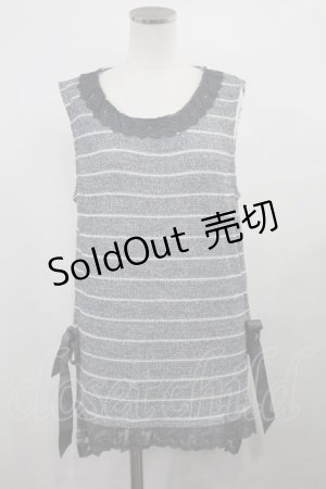 画像: axes femme / ボーダータンクトップ M グレー H-24-11-27-034-AX-TO-NS-ZH