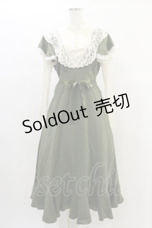 画像: Innocent World / レーシーエンパイアドレス M グリーン×生成 H-24-12-01-066-IW-OP-NS-ZH