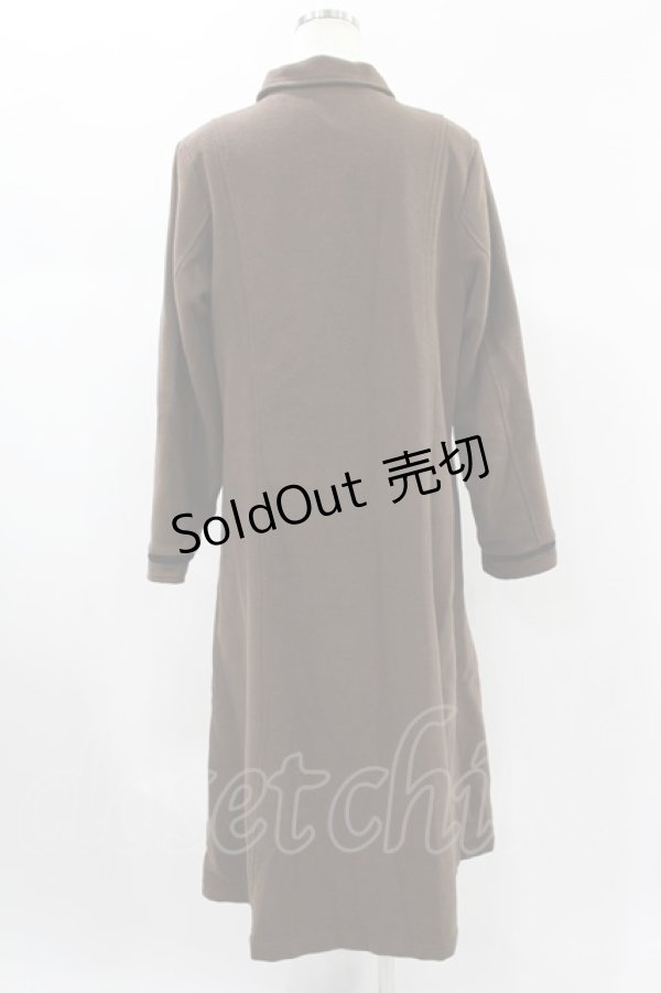 画像2: merry jenny / リボンAラインロングコート Free ブラウン H-24-12-02-1019-LO-CO-NS-ZT-C004 (2)