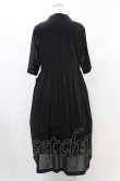 画像2: Jane Marple Dans Le Salon / Folklore lace day dress M ブラック H-24-12-03-1033-JM-OP-KB-ZT222 (2)