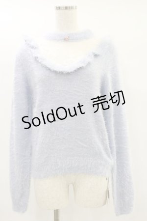 画像: Ank Rouge / プチローズニット M サックス H-24-12-03-009-CA-TO-NS-ZT402