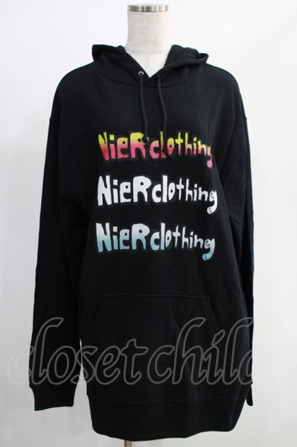 画像1: NieR Clothing / ロゴプルパーカー 2XL 黒 H-24-12-04-058-PU-TO-KB-ZH (1)