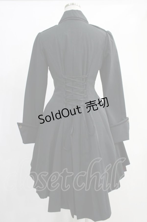 画像3: ATELIER BOZ / ディーンジャケットワンピース  黒×黒×ボルドー H-24-12-06-025-EL-OP-KB-ZH (3)