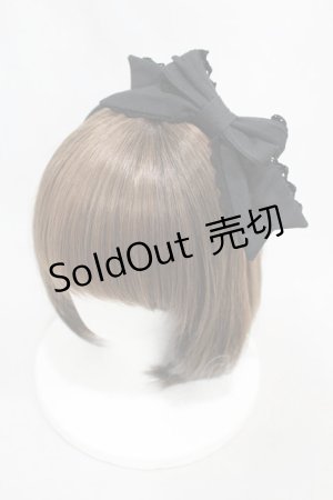 画像: CHOCOCHIP COOKIE / リボンカチューシャ  ブラック/ブラック H-24-12-10-1008-LO-AC-NS-ZH