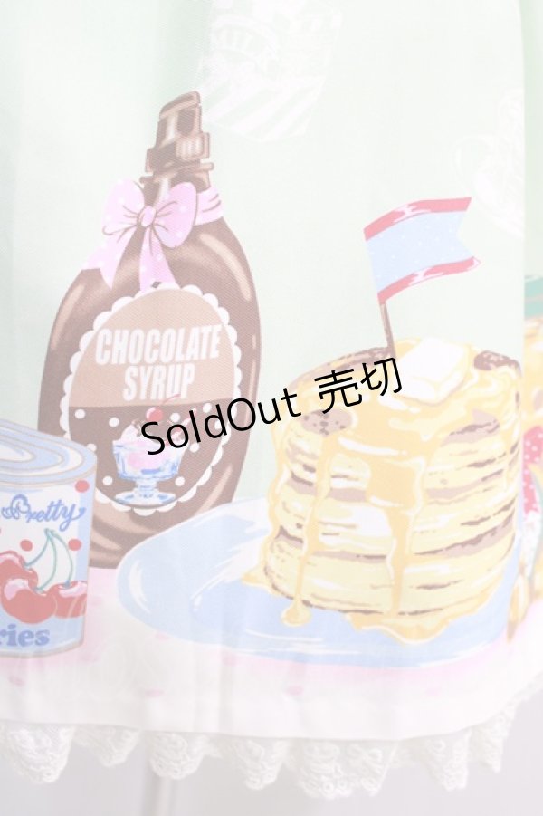 画像4: Angelic Pretty / Honey Cake Cafeスカート Free ミント H-24-12-11-054-AP-SK-NS-ZH (4)