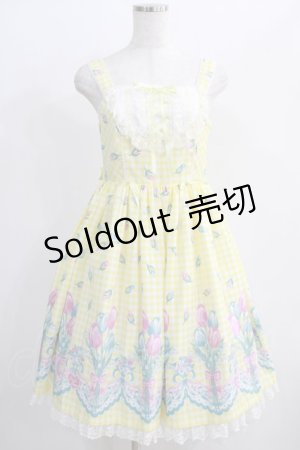画像: Angelic Pretty / Tulip Bouquetジャンパースカート Free イエロー H-24-12-11-056-AP-OP-NS-ZH