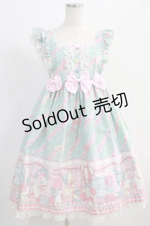 画像: Angelic Pretty / MELODY TOYSハイウエストジャンパースカート Free ミント H-24-12-11-057-AP-OP-NS-ZH