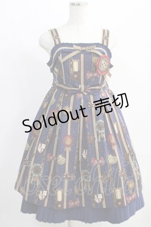 画像: Angelic Pretty / Chocolate Rosetteジャンパースカート Free ネイビー H-24-12-11-058-AP-OP-NS-ZH