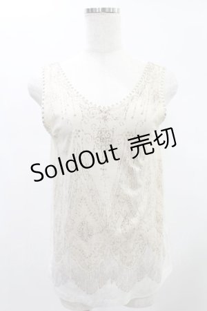 画像: HYSTERIC GLAMOUR / プリントタンク  白 H-25-05-11-1034-PU-TO-KB-ZH