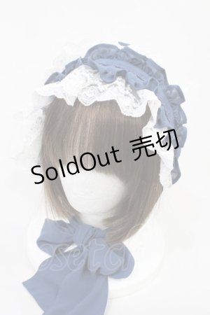 画像: Victorian maiden / リラックスレーシーボンネット  ナイトブルー H-24-12-14-1036-CL-AC-NS-ZH