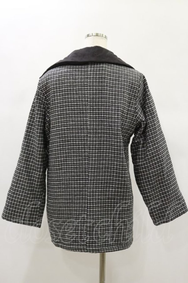 画像2: NieR Clothing / キルティングコート  黒 H-24-12-15-033-PU-CO-KB-ZT-C009 (2)