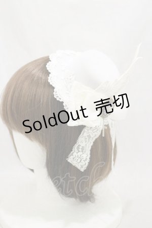 画像: MR corset / WINGミニハット  白 H-24-12-16-017-PU-AC-KB-ZH