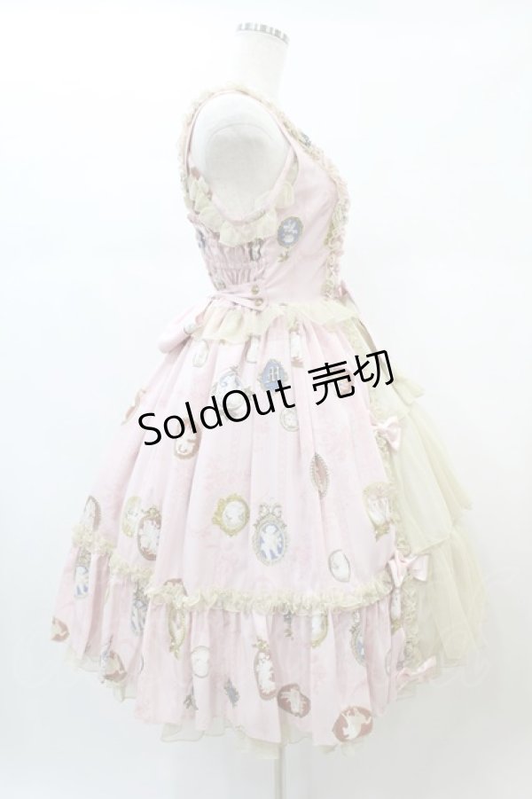 画像3: metamorphose / Vintage cameo チュールフリルリボンdress サイズ1 ブロッサムピンク H-24-12-18-1045-ME-OP-NS-ZH (3)