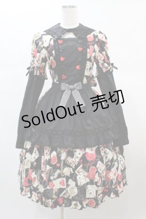 画像: metamorphose / Wonder Card Aliceワンピース サイズ1 ブラック H-24-12-18-1053-ME-OP-NS-ZH