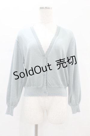 画像: F&A / シアーフラワー釦UVカットニットカーディガン Free MINT H-24-12-22-1013-LO-TO-NS-ZH