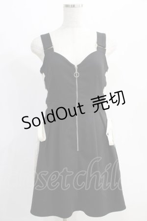画像: REDYAZEL / フロントジップスピンドルワンピース Free ブラック H-24-12-23-1053-PU-OP-NS-ZH