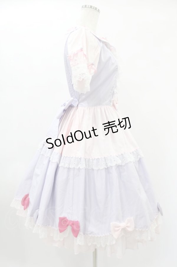 画像3: Angelic Pretty / Ribbon Partyワンピース Free ラベンダー/ピンク H-24-12-24-1017-AP-OP-NS-ZH (3)