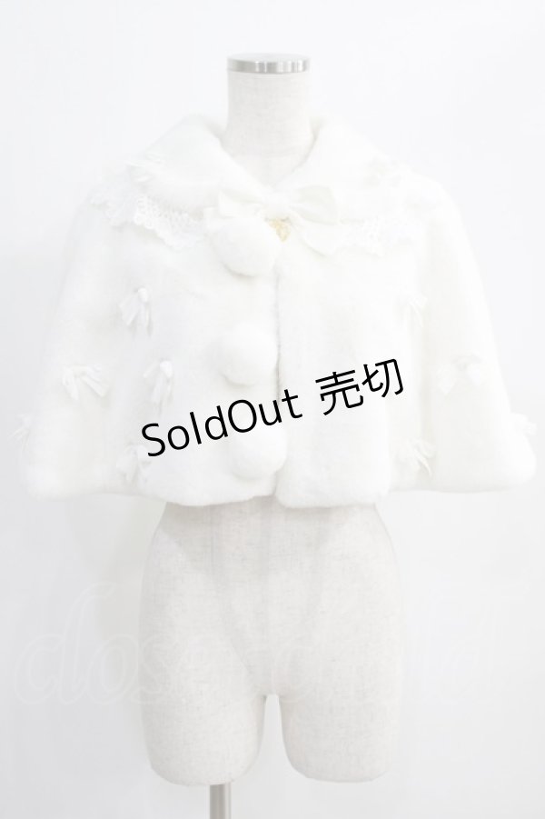 画像1: BABY,THE STARS SHINE BRIGHT / Ribbon Princessファーケープ Free オフ H-24-12-25-029-BA-JA-NS-ZH (1)