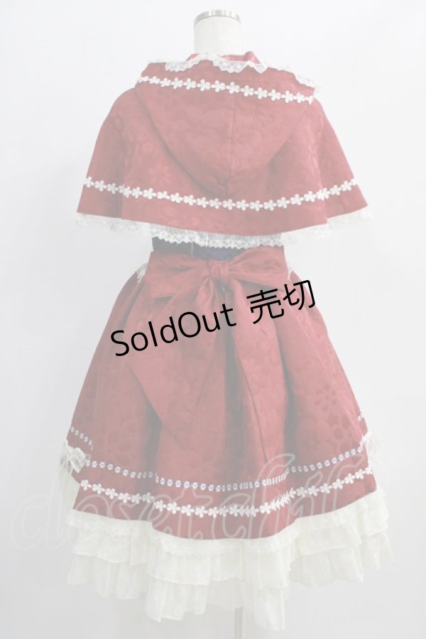 画像3: BABY,THE STARS SHINE BRIGHT / おとぎの国の赤ずきんちゃんジャンパースカート(ケープセット) Free エンジ/ネイビー H-24-12-25-046-BA-OP-NS-ZH (3)