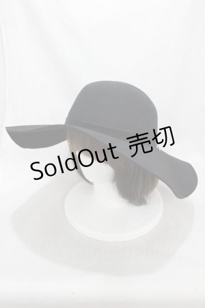 画像: axes femme / 蝶チャーム付キャペリンハット  ブラック H-24-12-25-1057-AX-AC-NS-ZH