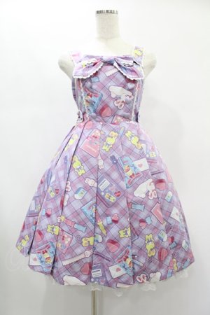 画像: Angelic Pretty / Fancy Stationeryジャンパースカート free ラベンダー H-24-12-25-1008-AP-OP-NS-ZH