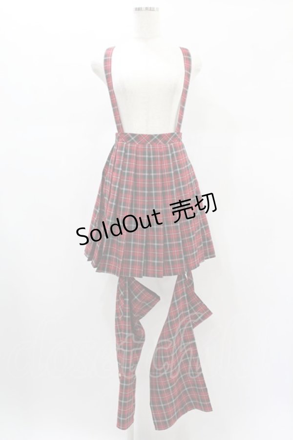 画像1: Amavel / Rockin' Girl レッグカバー付きスカパン Free レッド H-24-12-25-1003-CA-SK-NS-ZH (1)