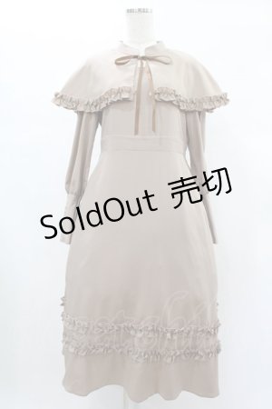 画像: FLC / MINA*ケープワンピース M ベージュ H-24-12-25-1022-0-OP-NS-ZH