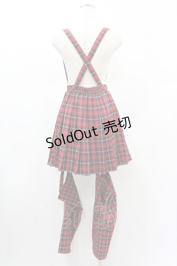 画像2: Amavel / Rockin' Girl レッグカバー付きスカパン Free レッド H-24-12-25-1003-CA-SK-NS-ZH (2)