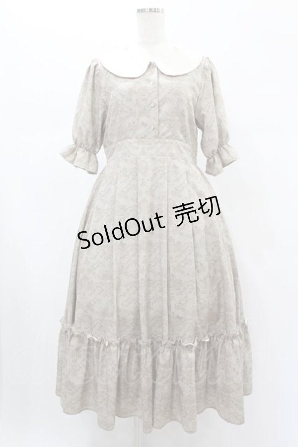 画像1: m petit by misako / NINA'sコラボ トワルドジュイワンピース M ベージュ H-24-12-25-1024-LO-OP-NS-ZH (1)
