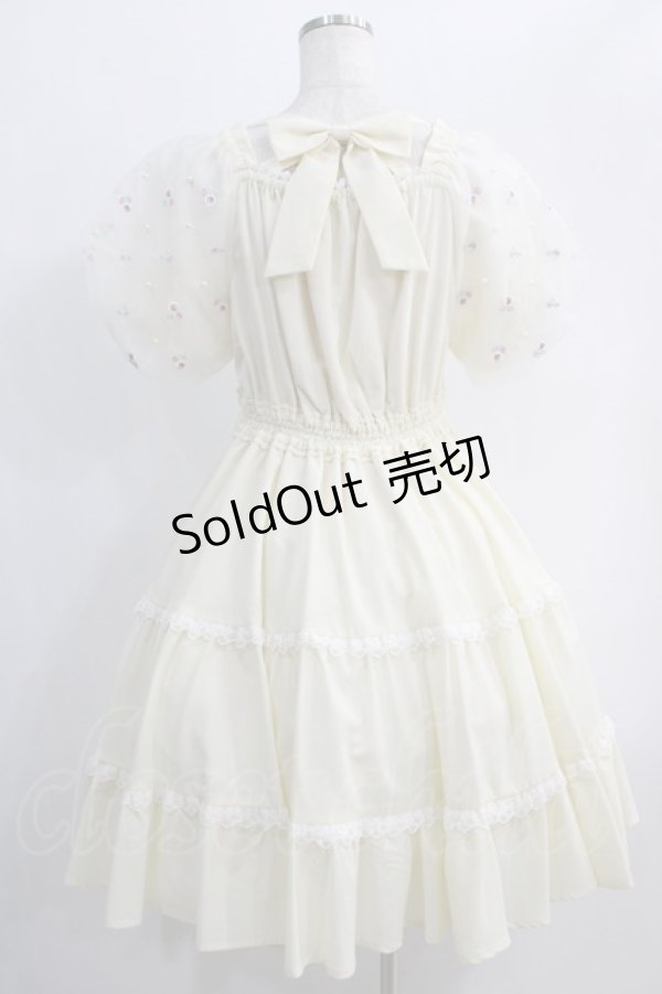 画像3: mellfy memory / Fleur Candyワンピース M アイボリー H-24-12-25-010-LO-OP-NS-ZH (3)