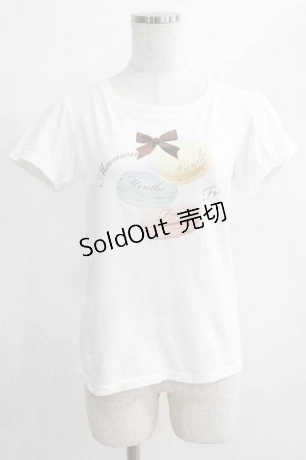 画像1: Fi.n.t / ドーナツプリントTシャツ Free オフ H-24-12-26-1032-CA-TS-NS-ZH (1)