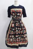 画像1: Jane Marple / Strawberry label scarfのコレットドレス  ネイビー H-24-12-26-016-JM-OP-KB-ZT206 (1)