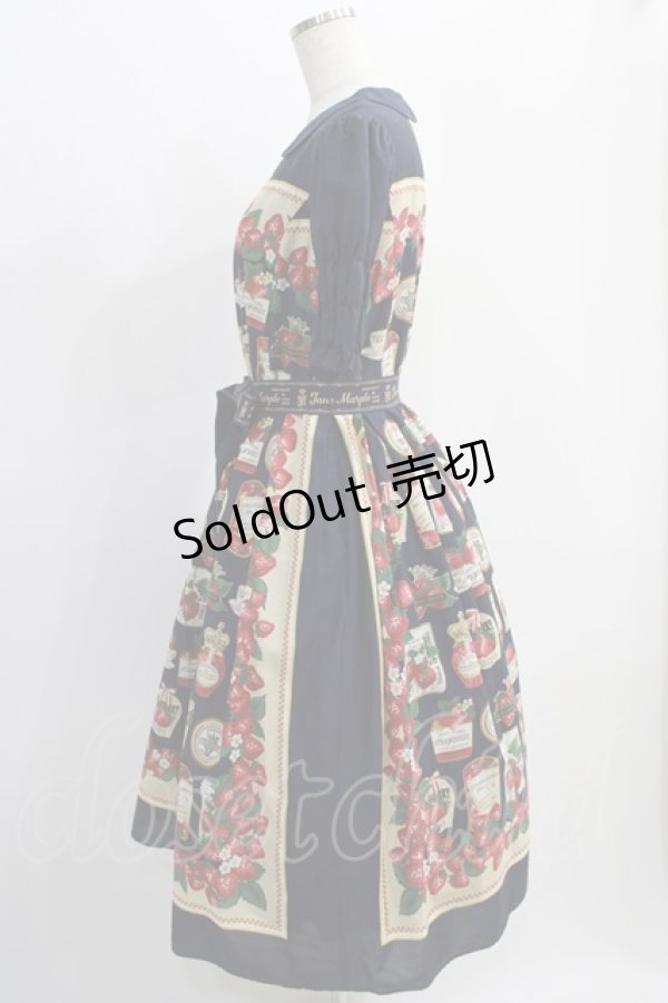 画像2: Jane Marple / Strawberry label scarfのコレットドレス  ネイビー H-24-12-26-016-JM-OP-KB-ZT206 (2)