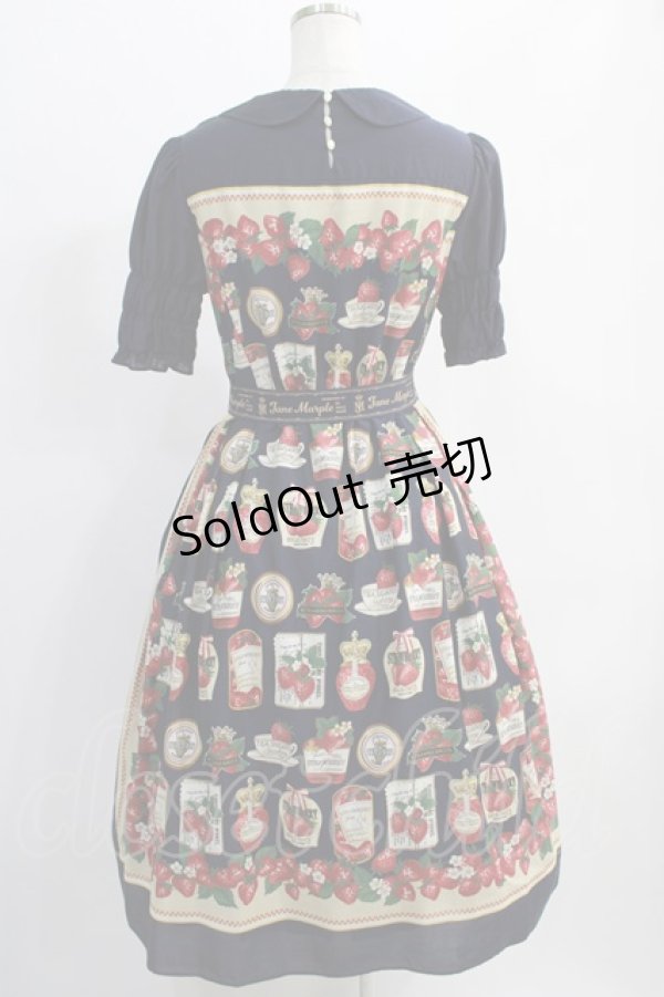 画像3: Jane Marple / Strawberry label scarfのコレットドレス  ネイビー H-24-12-26-016-JM-OP-KB-ZT206 (3)