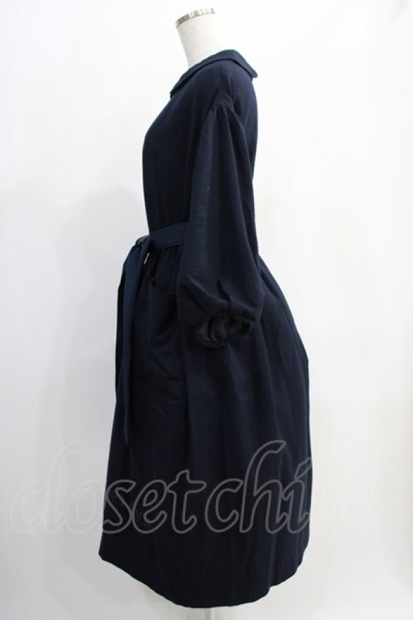 画像2: Jane Marple / CREATING ALICE刺繍ドレス  ネイビー H-24-12-27-004-JM-OP-KB-ZT082 (2)
