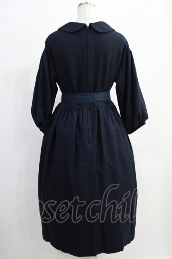 画像3: Jane Marple / CREATING ALICE刺繍ドレス  ネイビー H-24-12-27-004-JM-OP-KB-ZT082 (3)