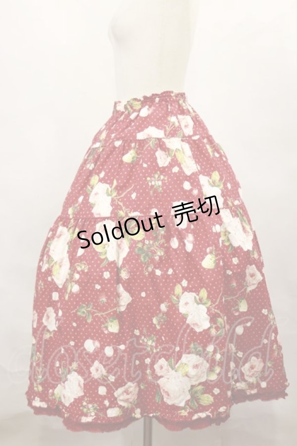 画像2: PINK HOUSE / Berry Roseプリントミディスカート Free レッド H-24-12-27-1001-LO-SK-NS-ZH (2)