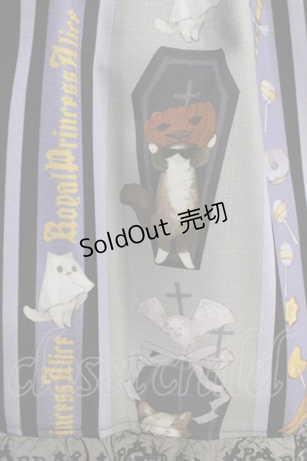 画像4: Royal Princess Alice / Halloween Cat・ねこ助コラボワンピース Free ブラック H-24-12-28-1001-LO-OP-NS-ZH (4)