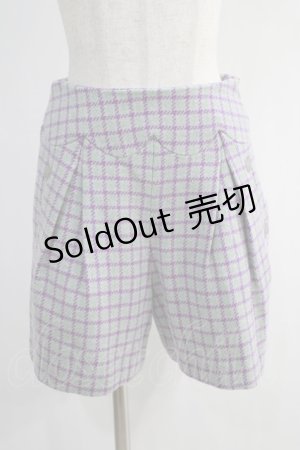 画像: Franche Lippee / 格子チェックパンツ S グレー/ラベンダー H-24-12-29-1083-LO-PA-NS-ZH