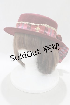 画像: ALICE and the PIRATES / Royal crown カンカン帽  ボルドー H-24-12-29-1022-PA-AC-NS-ZH