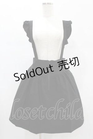 画像: KILL STAR / YUNA SUSPENDER SKIRT M ブラック H-24-12-29-2015-SL-SK-KB-ZT382