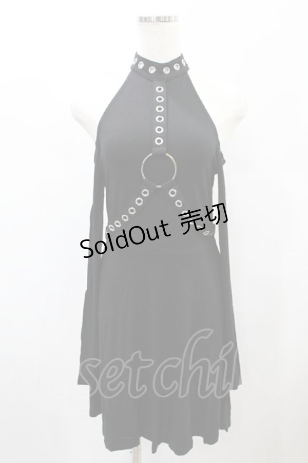 画像1: KILL STAR / HELTER LONG SLEEVE DRESS XS ブラック H-25-01-02-2002-SL-OP-KB-ZI (1)