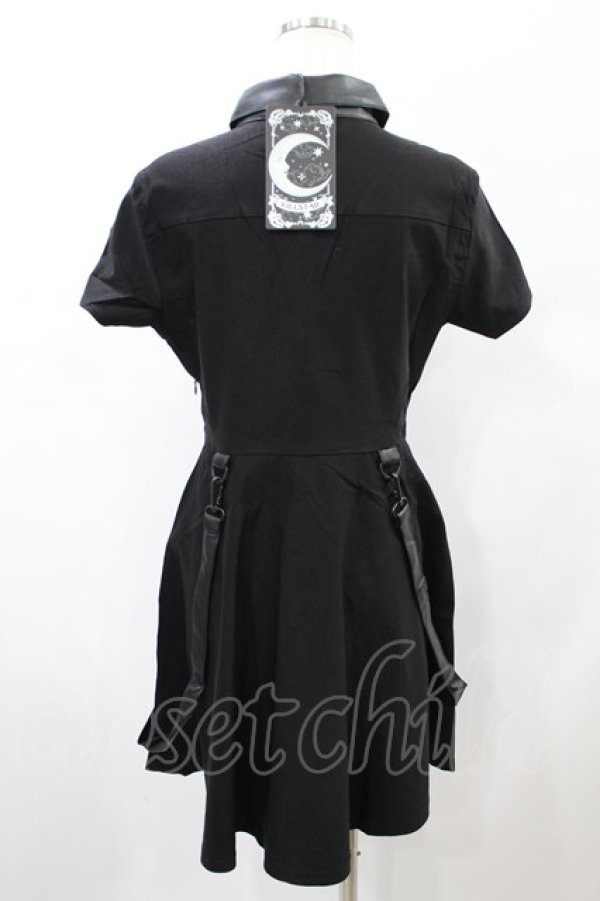 画像2: KILL STAR / MENACE COLLAR DRESS L ブラック H-25-01-02-2019-SL-OP-KB-ZS (2)