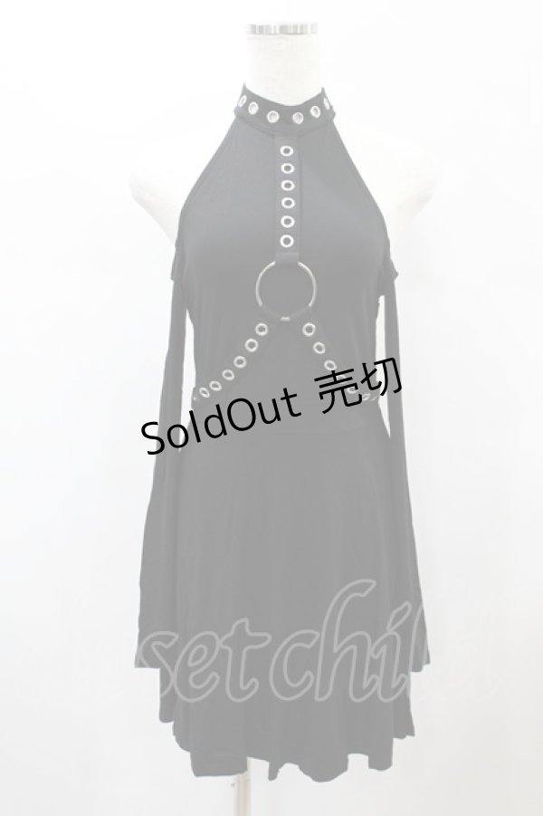 画像1: KILL STAR / HELTER LONG SLEEVE DRESS XS ブラック H-25-01-02-2003-SL-OP-KB-ZY (1)