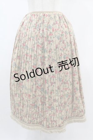 画像: Jane Marple Dans Le Salon / ローズプリーツスカート  ベージュ H-25-01-02-033-JM-SK-KB-ZH