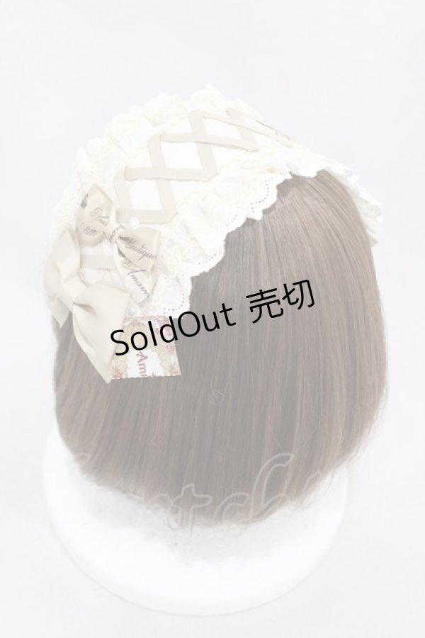 画像2: Amavel / Chocolat Chat Deliciousヘッドドレス  ベージュ H-25-01-03-1006-CA-AC-NS-ZH (2)