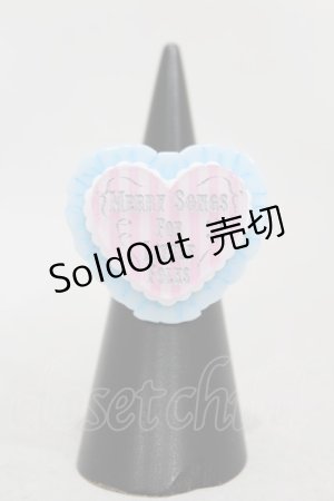 画像: Angelic Pretty / MELODY TOYSハートリング  ピンク/サックス H-25-01-03-1007-AP-AC-NS-ZH