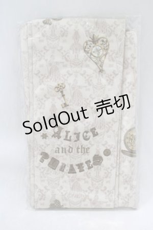 画像: ALICE and the PIRATES / アリスと機械仕掛けのワンダータイムトラベル柄プリントタイツ  アイボリー H-25-01-04-068-PA-ZA-NS-ZH