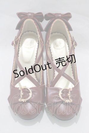 画像: ALICE and the PIRATES / 猫足クロスパンプスII M ボルドー H-25-01-04-077-PA-SH-NS-ZH