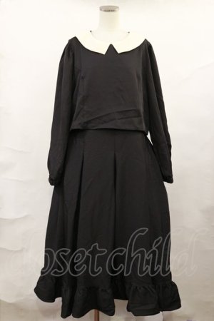 画像: m petit by misako / サンリオキャラクターズコラボ クロミワッペン付きワンピース LL ブラック H-25-01-05-018-LO-OP-NS-ZH